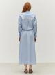 Light Blue poplin Shirt with long sleeves "PARALLEL" Devotion Twins - 1
