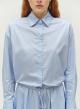 Light Blue poplin Shirt with long sleeves "PARALLEL" Devotion Twins - 3