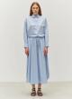 Light Blue poplin Shirt with long sleeves "PARALLEL" Devotion Twins - 0