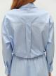 Light Blue poplin Shirt with long sleeves "PARALLEL" Devotion Twins - 4