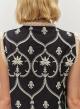 Black -Off White sleeveless Blouse "CANNY" Devotion Twins - 3