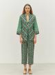 Green-Black Jacquard Shirt "GORGEOUS" Devotion Twins - 0