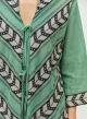 Green-Black Jacquard Shirt "GORGEOUS" Devotion Twins - 1