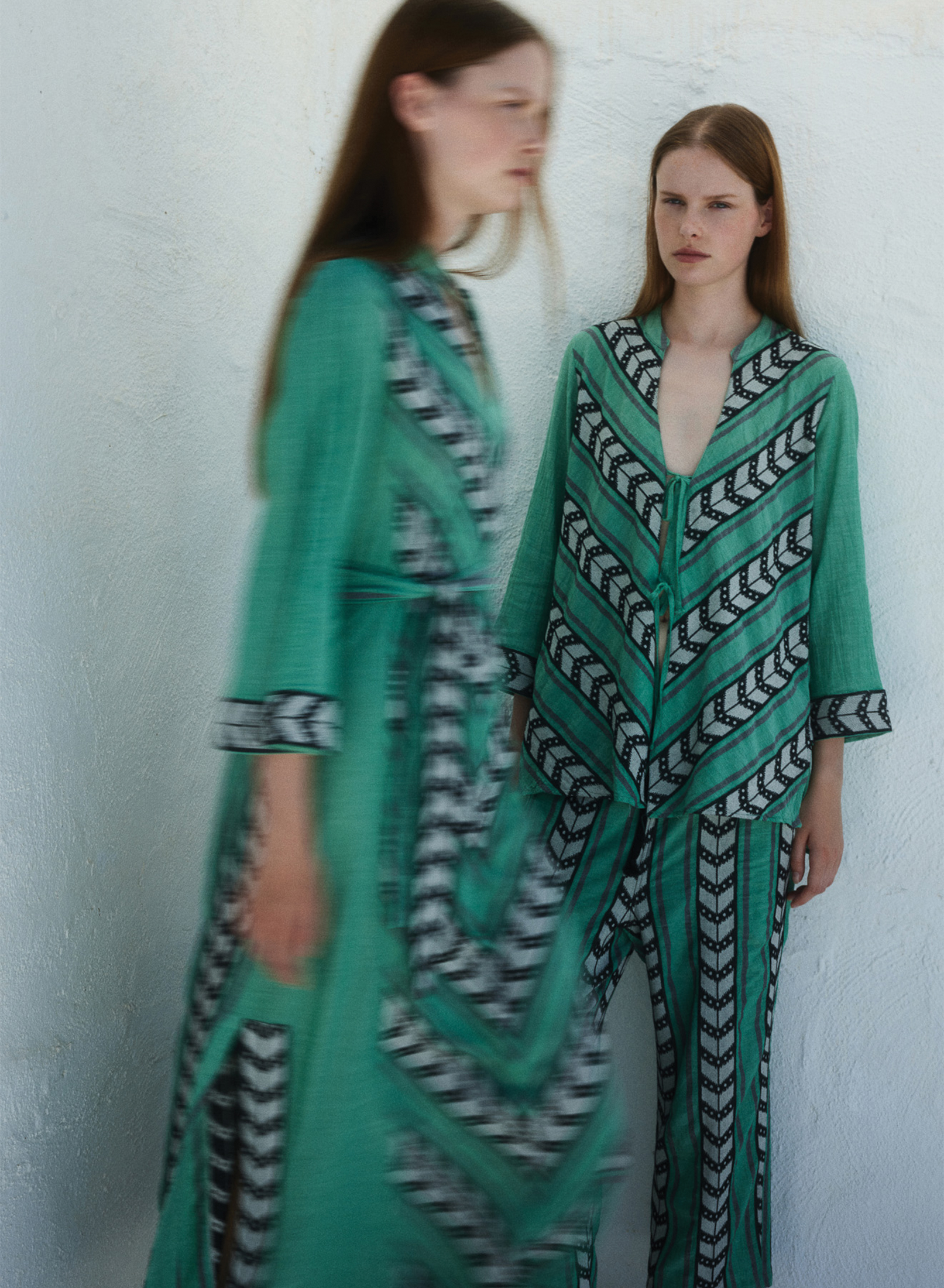 Πράσινο-Μαύρο Πουκάμισο Jacquard "GORGEOUS" Devotion Twins - 5