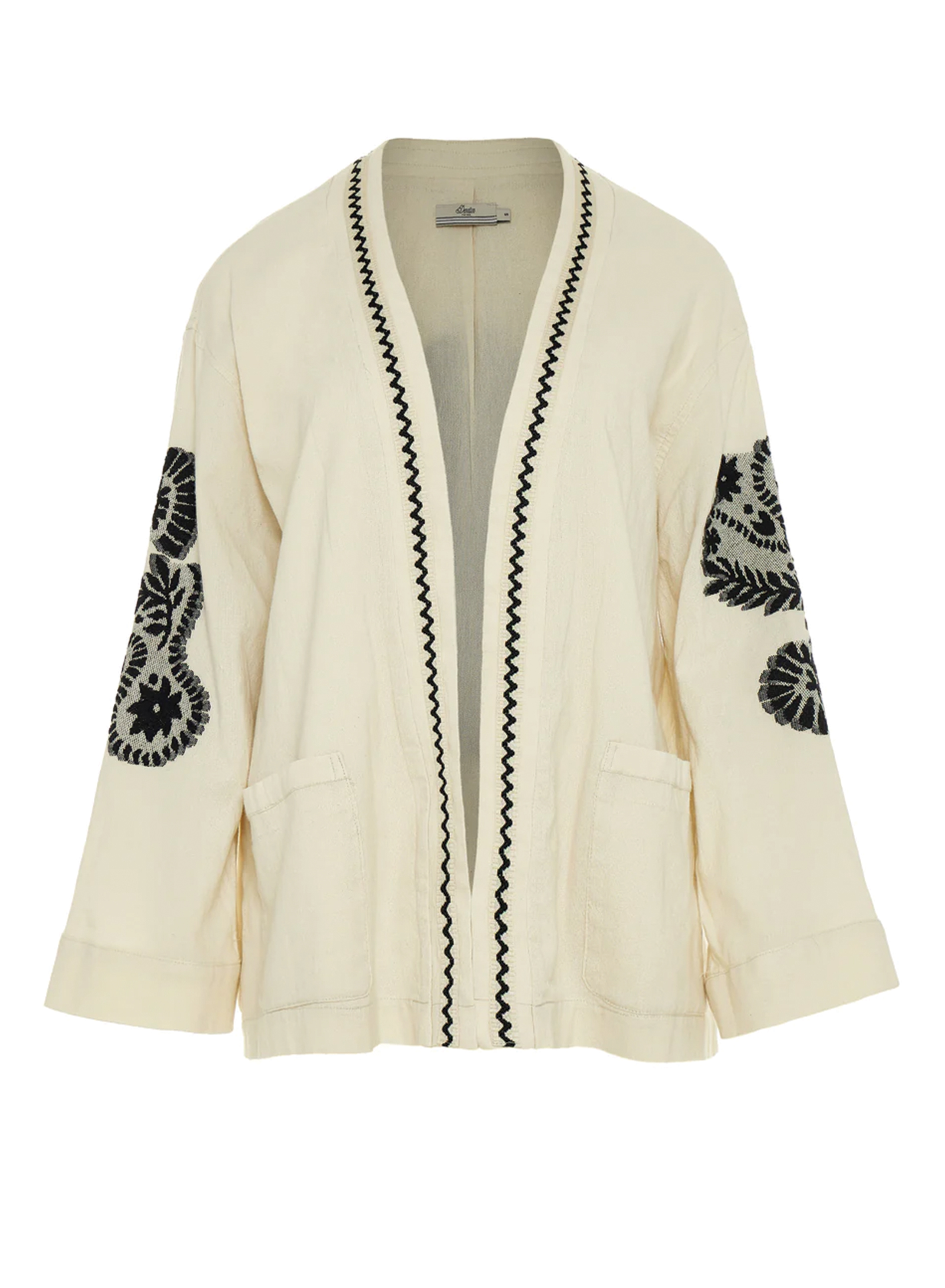 Off White Jacquard Jacket "GENVINE" Devotion Twins - 5