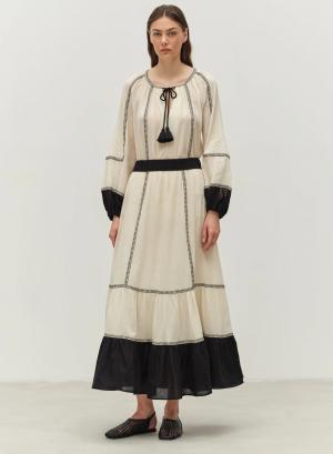 Off white-Μαύρη Φούστα γάζα "ERATO" Devotion Twins - 46834