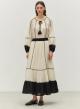 Off White-Black gaza Skirt "ERATO" Devotion Twins - 0