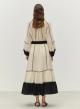 Off White-Black gaza Skirt "ERATO" Devotion Twins - 1