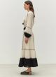 Off White-Black gaza Skirt "ERATO" Devotion Twins - 4