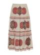 Red-Orange Jaquard Skirt "OLYMPIA" Devotion Twins-8