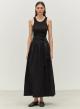 Black long Dress with belt "LIVELY" Devotion Twins - 0