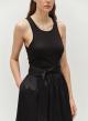 Black long Dress with belt "LIVELY" Devotion Twins - 4