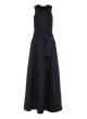 Black long Dress with belt "LIVELY" Devotion Twins-5