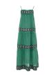 Green-Black long Jacquard Dress with straps "BRILLIANT" Devotion Twins-7