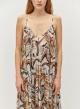 Multi color long printed Dress with straps "ATHINA" Devotion Twins - 3