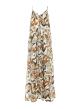 Multi color long printed Dress with straps "ATHINA" Devotion Twins-6