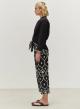 Black -Off White Pants with embroidery "RESILIENT" Devotion Twins - 2