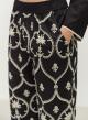 Black -Off White Pants with embroidery "RESILIENT" Devotion Twins - 4