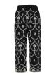 Black -Off White Pants with embroidery "RESILIENT" Devotion Twins-6