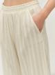 Ecru lourex Trousers with elasticated waistband "FANTASY" Devotion Twins - 3