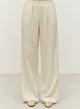 Ecru lourex Trousers with elasticated waistband "FANTASY" Devotion Twins - 4