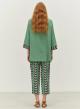 Green-Black Jacquard Pants "PERFECT" Devotion Twins - 2