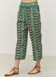 Green-Black Jacquard Pants "PERFECT" Devotion Twins - 3