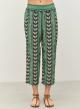 Green-Black Jacquard Pants "PERFECT" Devotion Twins - 4
