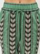 Green-Black Jacquard Pants "PERFECT" Devotion Twins-5