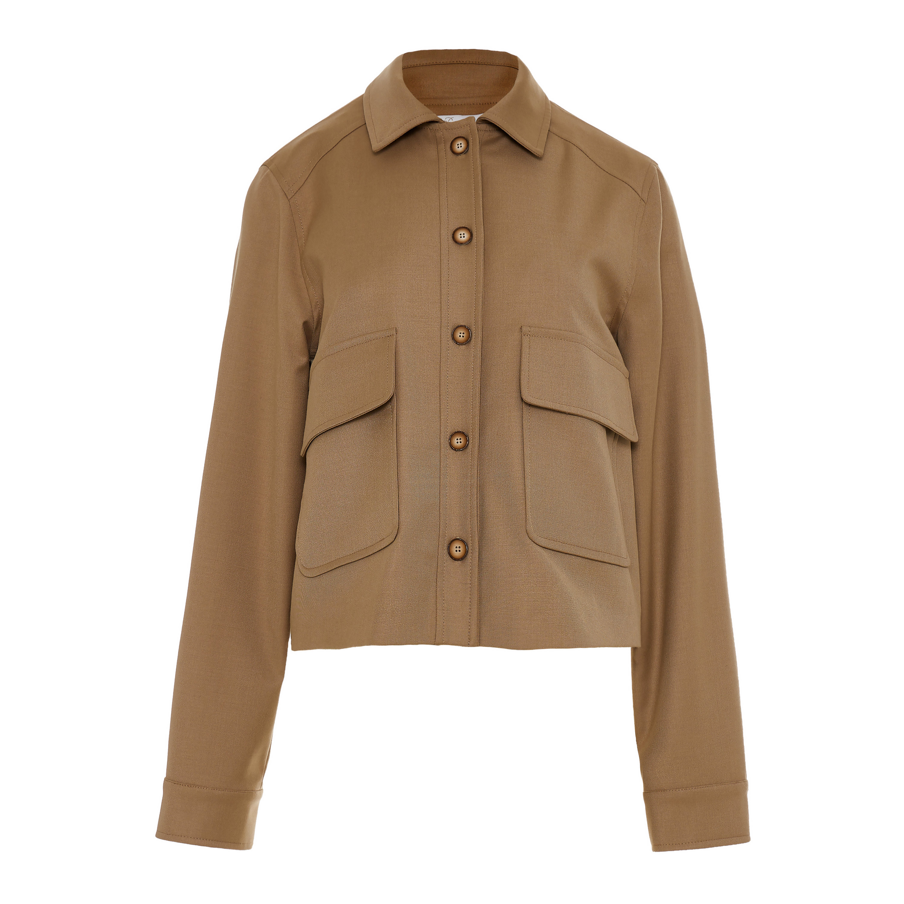 Beige Jacket with buttons and with external front pockets "ANGELICA" Devotion Twins - 3