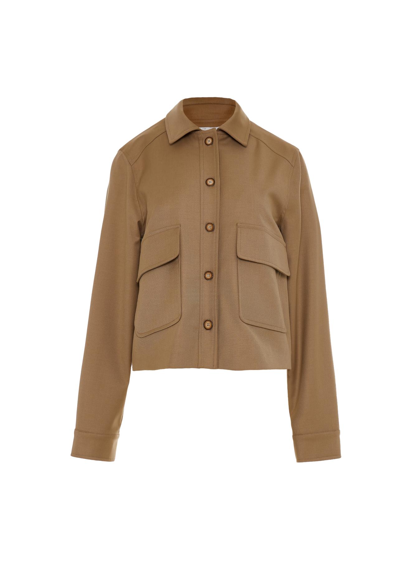 Beige Jacket with buttons and with external front pockets "ANGELICA" Devotion Twins - 4