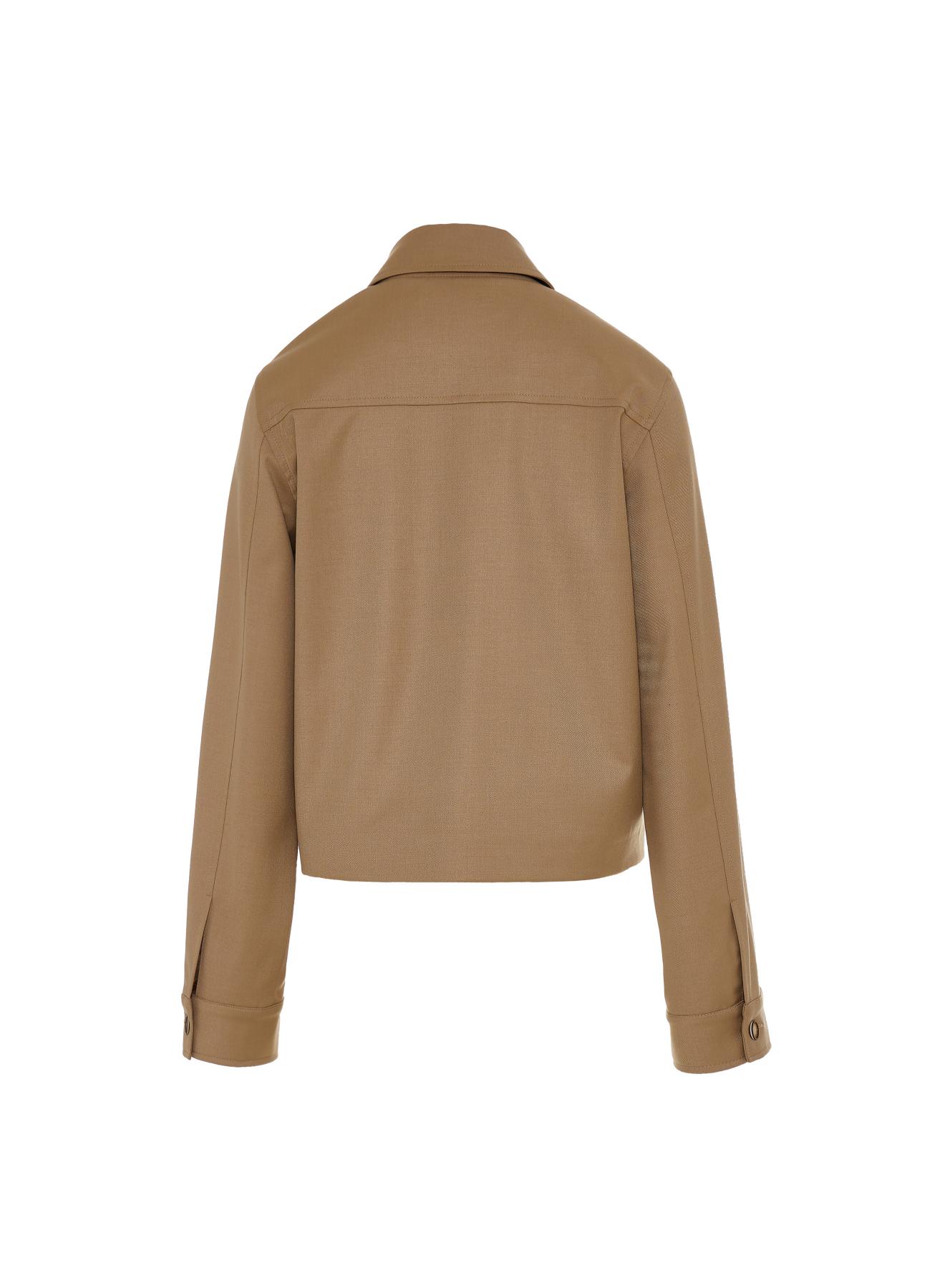 Beige Jacket with buttons and with external front pockets "ANGELICA" Devotion Twins - 5