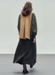 Beige Jacket with two different fabrics "LOTUS" Devotion Twins - 2