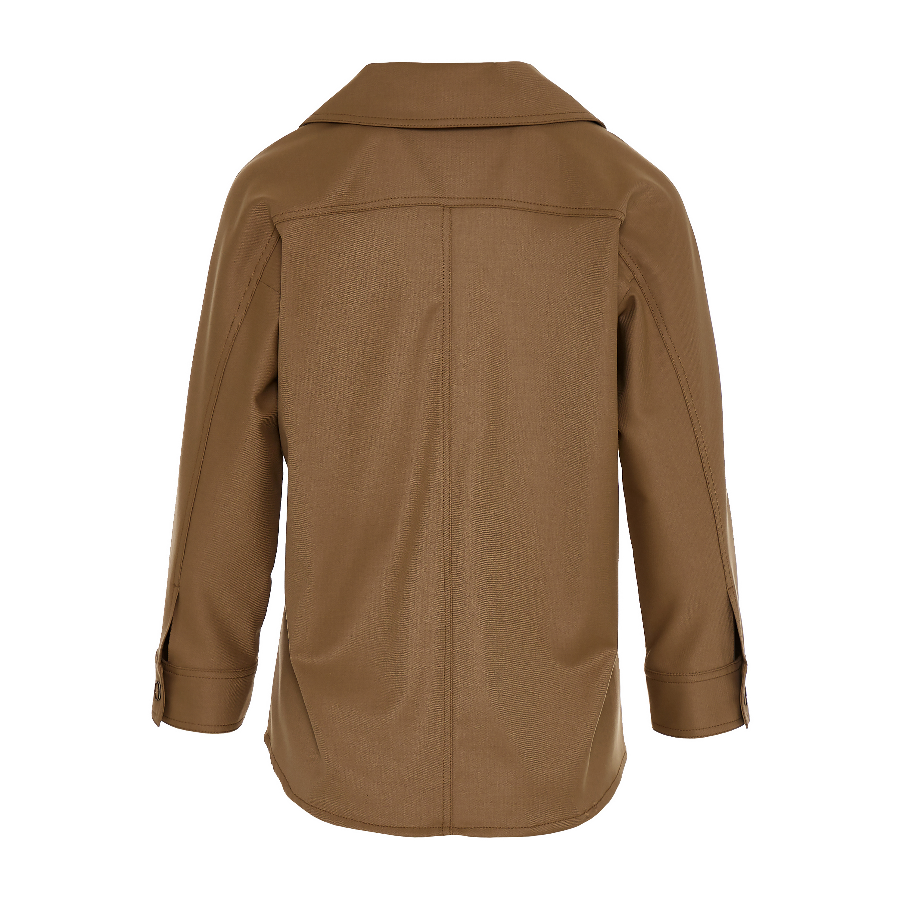 Beige Blouse with shirt collar and with V neckline "GERANIUM" Devotion Twins - 3