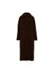Brown long Coat with external front pockets "OLEANDER" Devotion Twins - 2