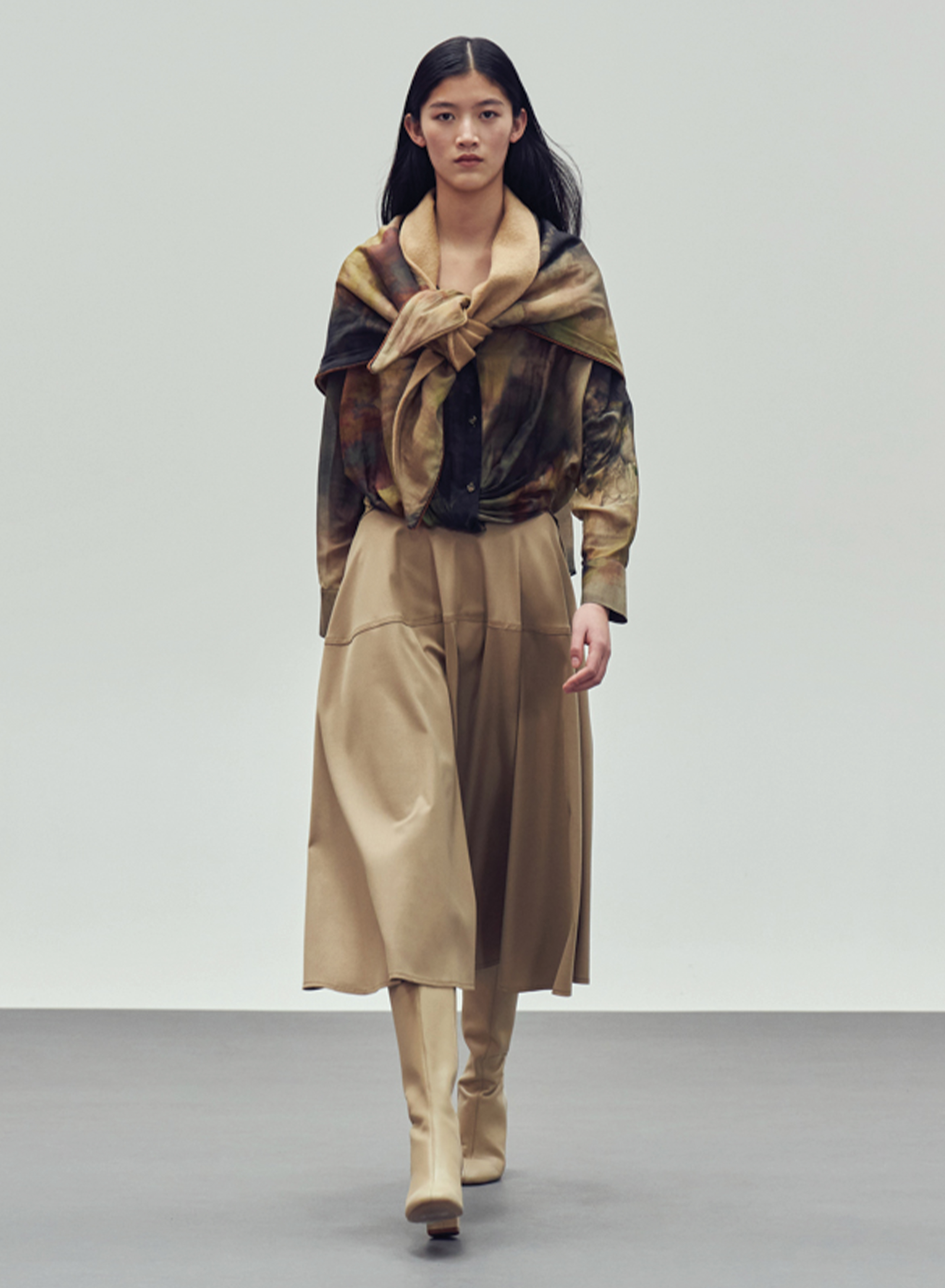 Πολύχρωμο μεταξωτό Πουκάμισο με σχέδια "ASHOK FLOWER" Devotion Twins - 0