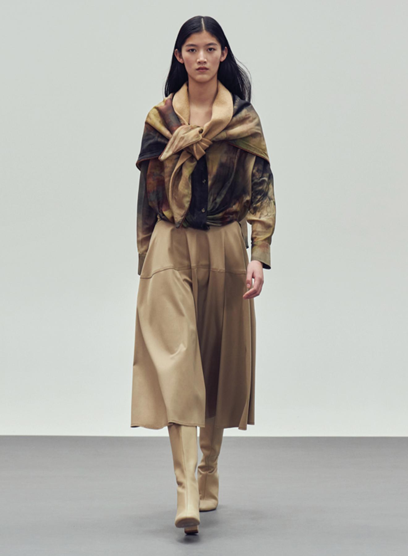 Πολύχρωμο μεταξωτό Πουκάμισο με σχέδια "ASHOK FLOWER" Devotion Twins - 1