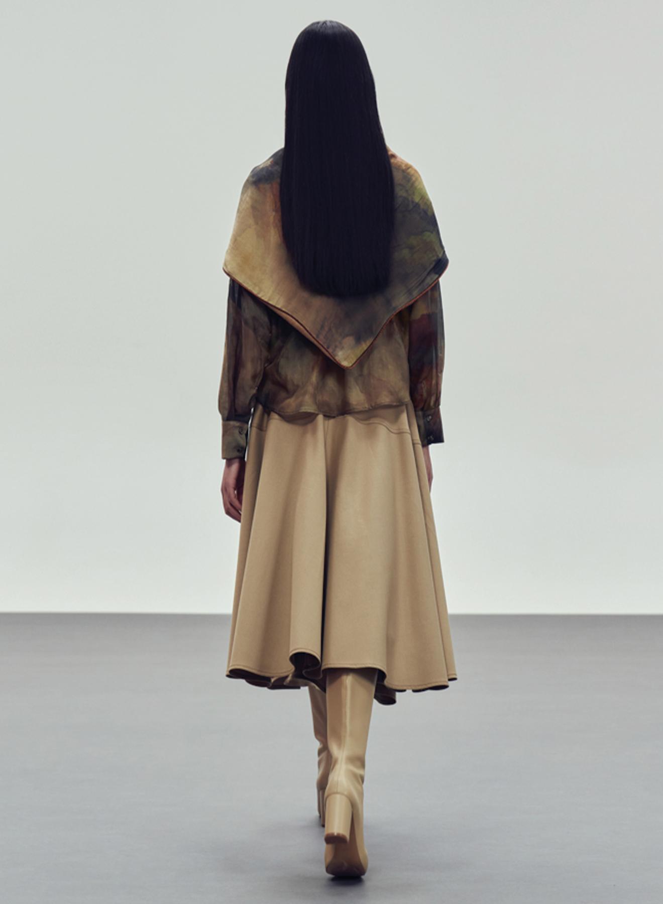 Πολύχρωμο μεταξωτό Πουκάμισο με σχέδια "ASHOK FLOWER" Devotion Twins - 2