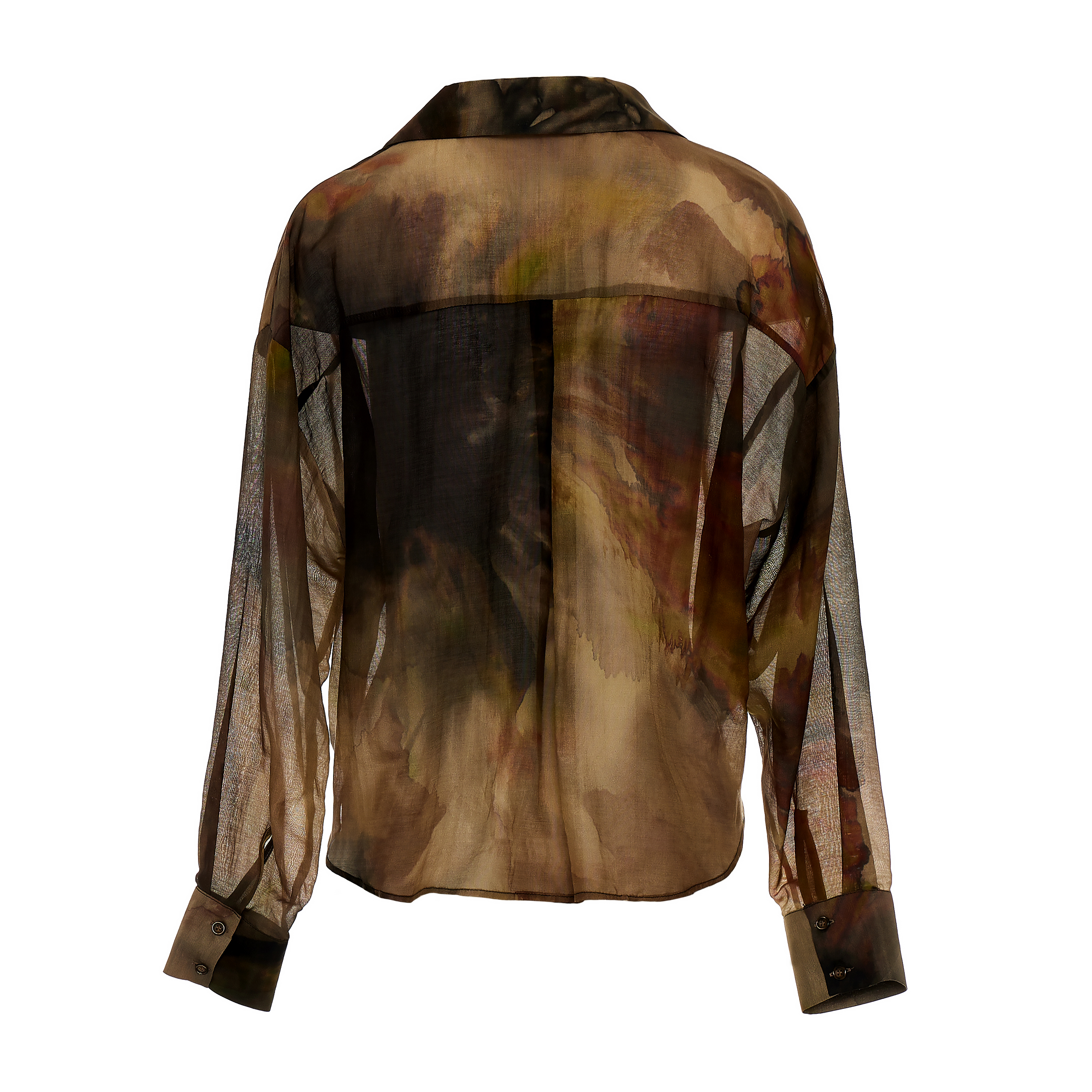 Πολύχρωμο μεταξωτό Πουκάμισο με σχέδια "ASHOK FLOWER" Devotion Twins - 4