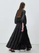 Black voile Blouse with balloon sleeves "WILLOW" Devotion Twins - 3