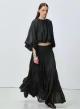 Black voile Blouse with balloon sleeves "WILLOW" Devotion Twins - 1