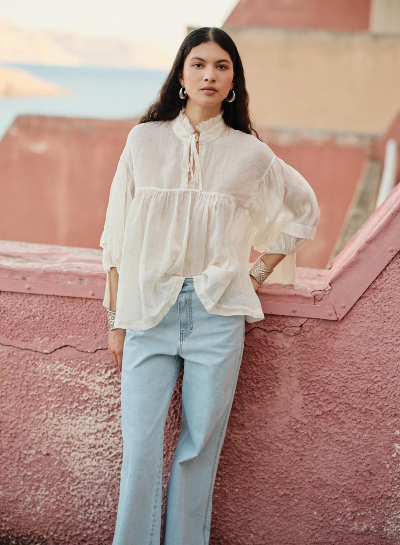 Light Blue relaxed fit Jean Pants "WHIM" Devotion Twins - 3