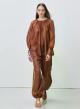 Chocolate Pants with elasticated waistband and hem "SILKSTONE" Devotion Twins - 2