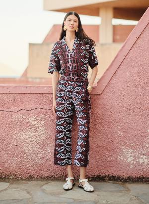 Πολύχρωμο Παντελόνι με λάστιχο στη μέση "SHELL" Devotion Twins - 54191