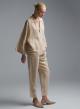 Beige Trousers with drawstring and elasticated waistband "ELIVETTE" Devotion Twins - 0