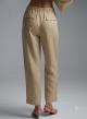 Beige Trousers with drawstring and elasticated waistband "ELIVETTE" Devotion Twins - 3