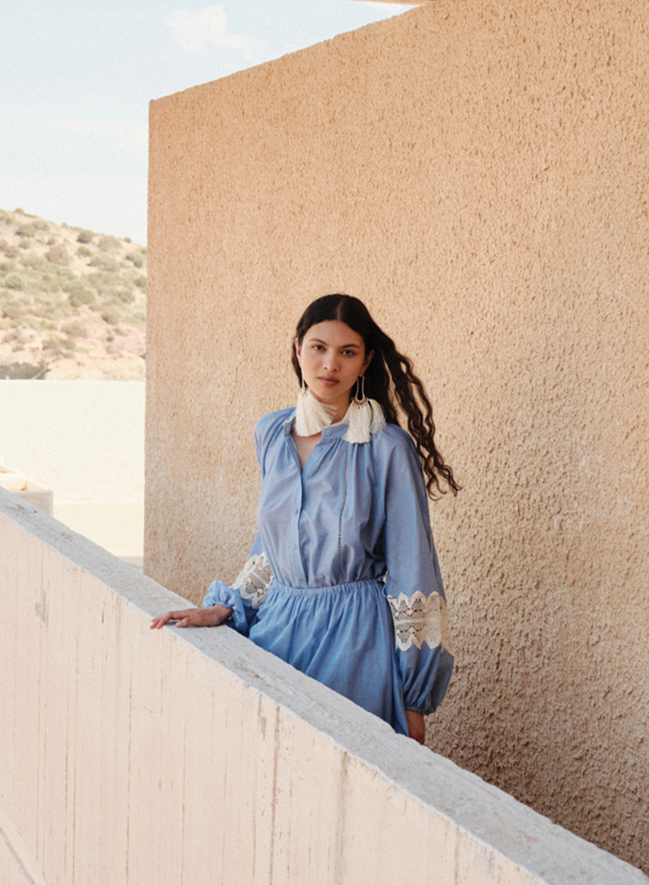 Γαλάζια Φούστα voile "HAZE" Devotion Twins - 1