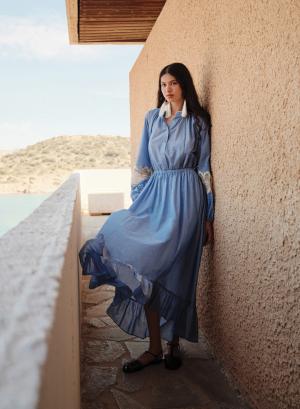 Γαλάζια Φούστα voile "HAZE" Devotion Twins - 53847