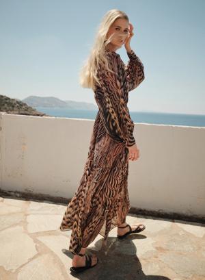 *Πολύχρωμη Φούστα με τύπωμα "IVORY" Devotion Twins - 54120