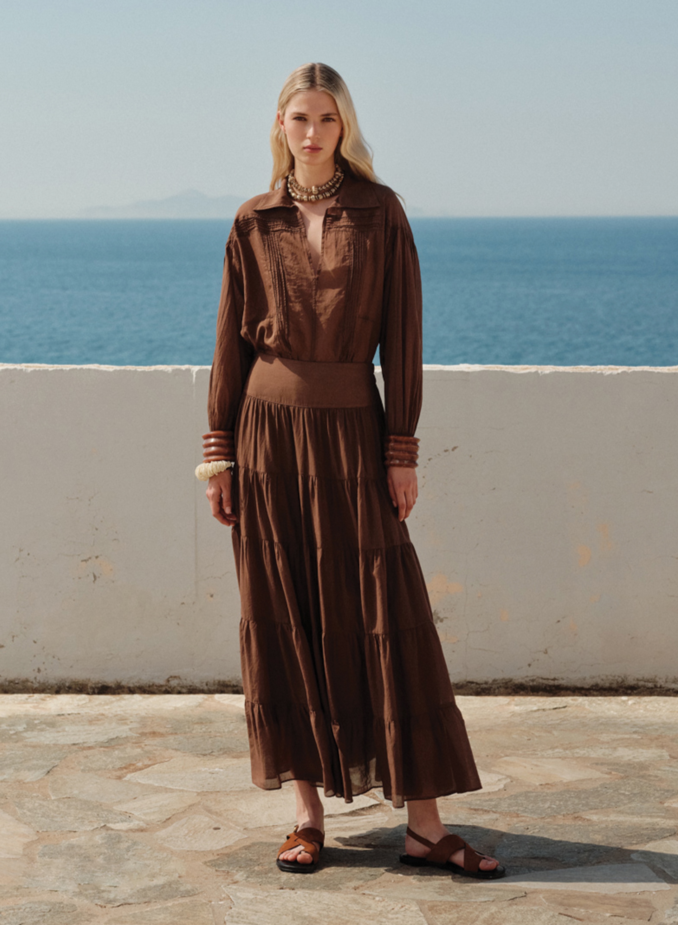 Σοκολά Φούστα voile "SAGE" Devotion Twins - 1